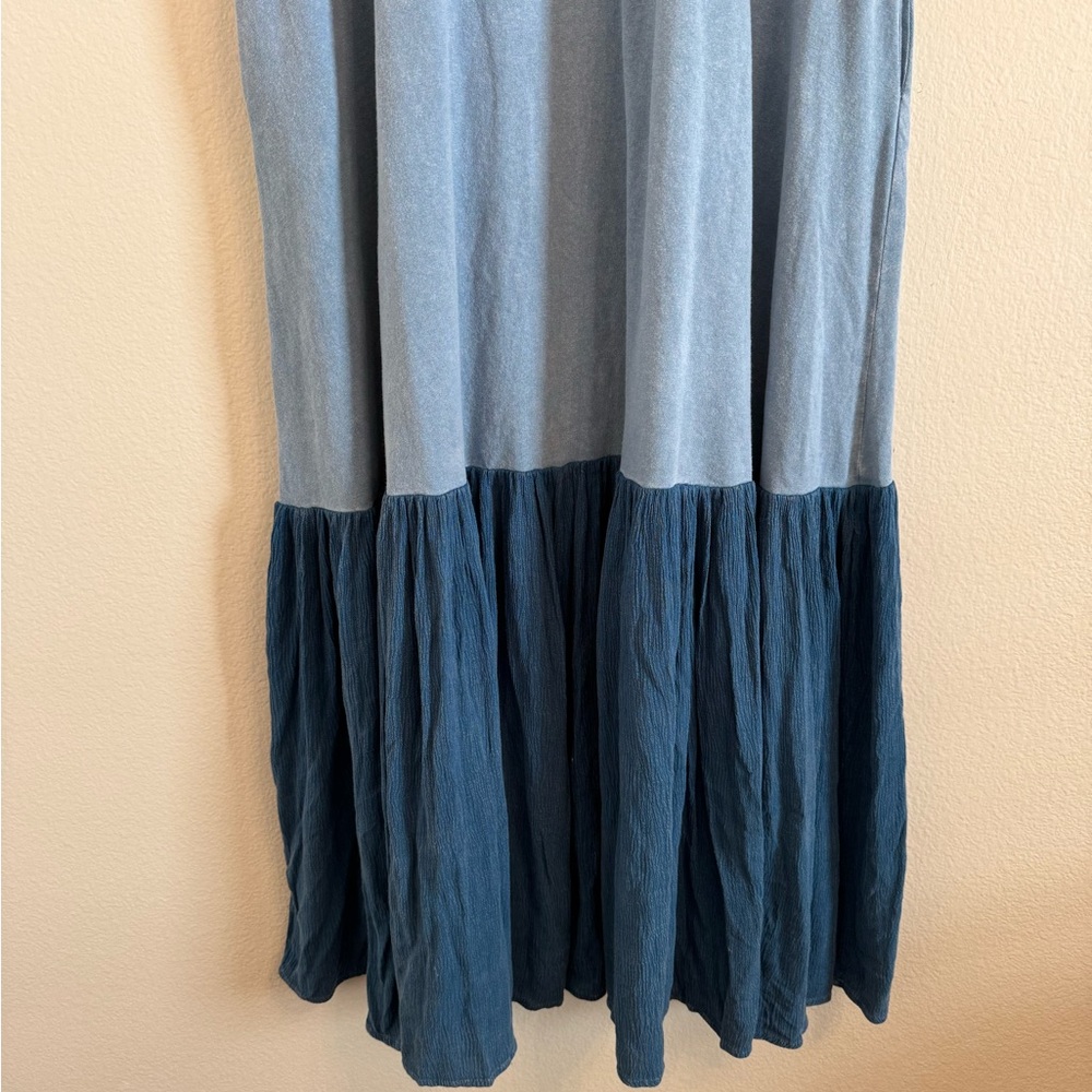 Oli & Hali Blue Washed Sleeveless Maxi Dress - Picture 7 of 16